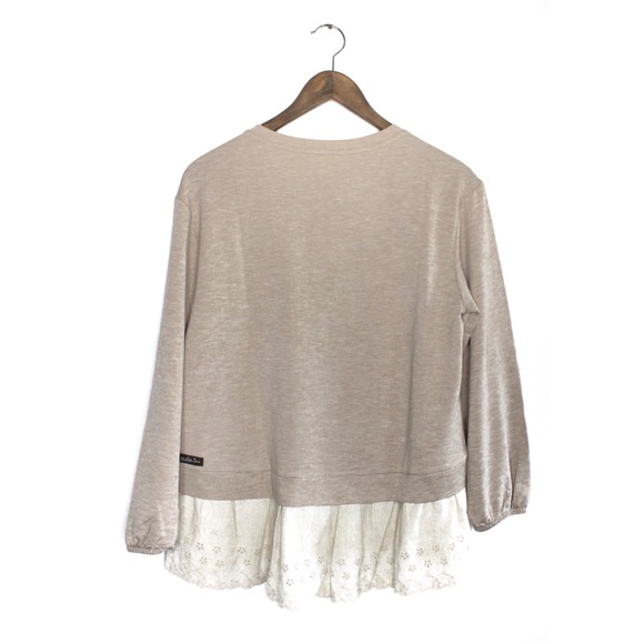 Matilda Jane NWT Bohemian Long Sleeve Neutral Top Small - Picture 5 of 7